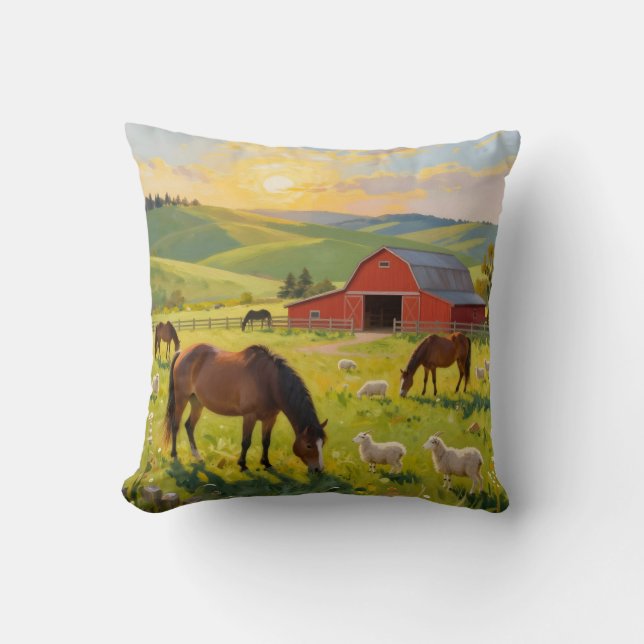 Meadowlight Morning -  Kudde (Framsida)