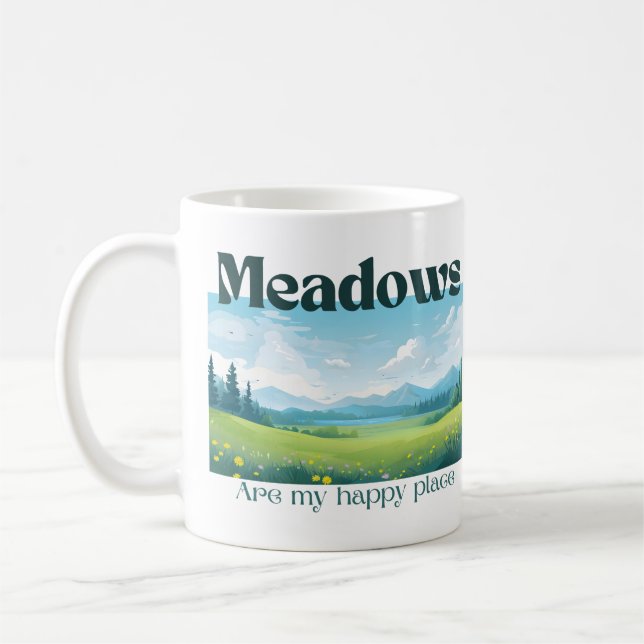 Meadows är mina Lycklig Ställe Mugg (Vänster)