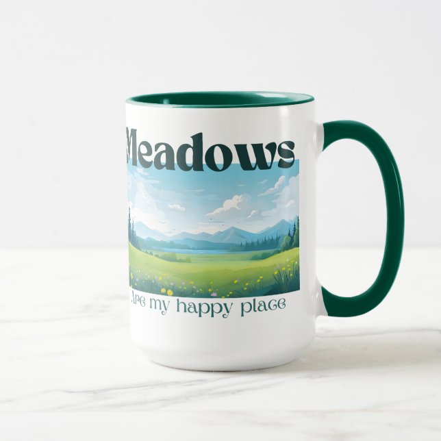 Meadows är mina Lycklig Ställe Mugg (Höger)