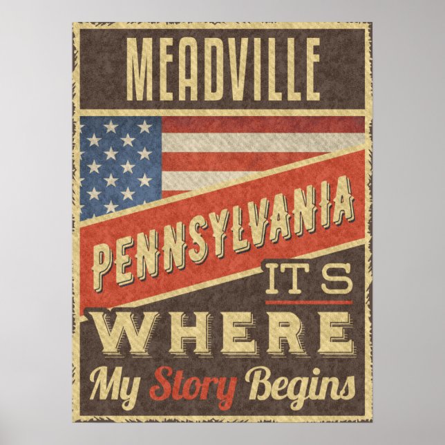 Meadville Pennsylvania Poster (Framsidan)