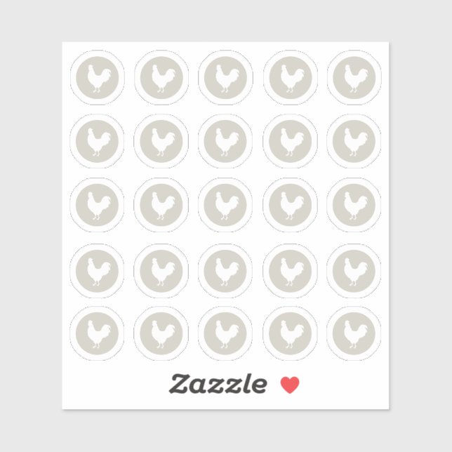 Meal Choice Chicken Sticker Klistermärken (Ark)