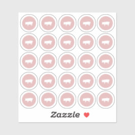 Meal Choice Gris Sticker Klistermärken