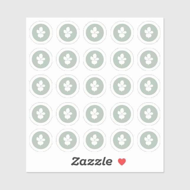 Meal Choice Vegetarian Sticker Klistermärken (Ark)