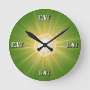Mealtime Rund Klocka