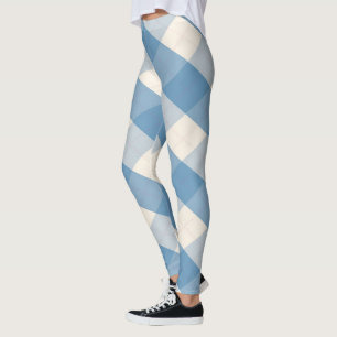 MeanClique Argyle Blue Leggings