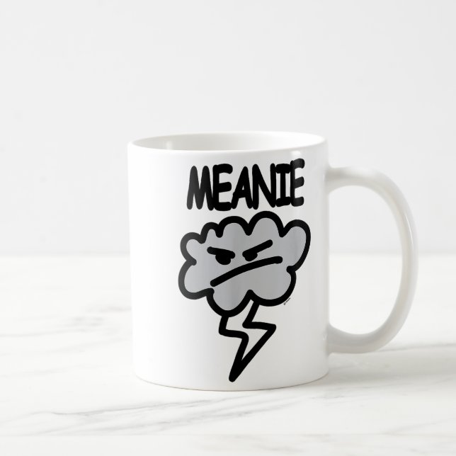 Meanie Cloud Lightning Funny  Kaffemugg (Höger)