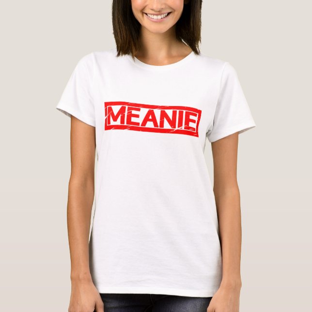 Meanie Frimärke T Shirt (Framsida)