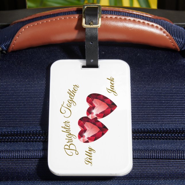 Meaningful Gift  – Elegant Love Bagagebricka (Framsida Insitu 2)