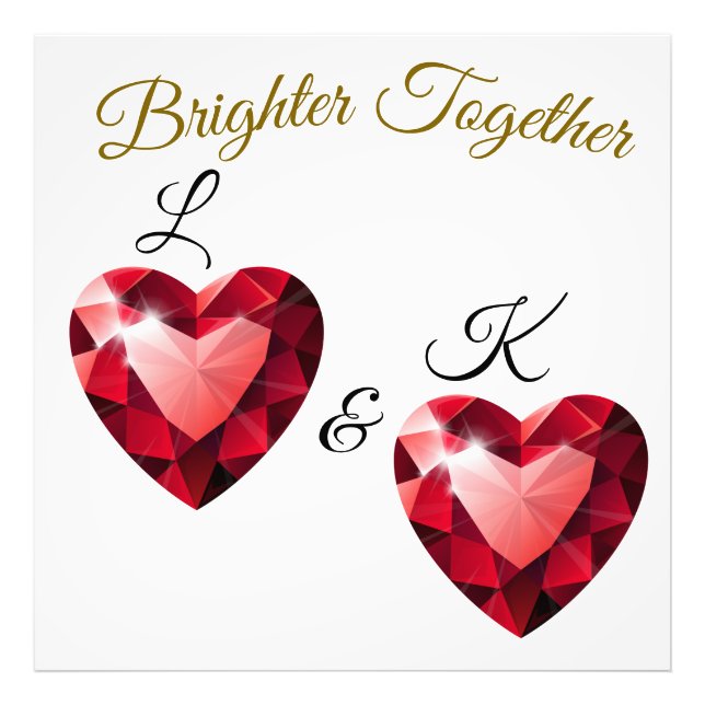 Meaningful Gift for her – Elegant Love Fototryck (Framsidan)