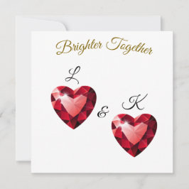 Meaningful Gift for her – Elegant Love Inbjudningar