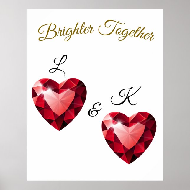 Meaningful Gift for her – Elegant Love Poster (Framsidan)