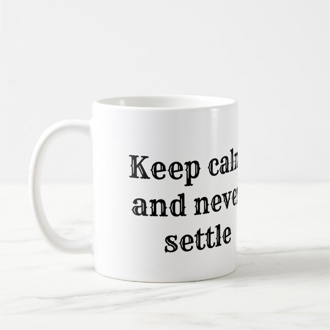Meaningful Motivational Positive Quote Kaffemugg (Vänster)