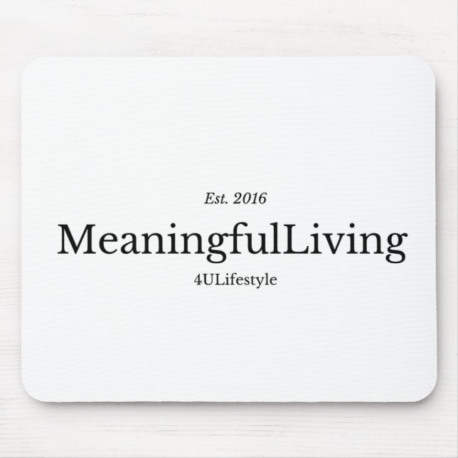 MeaningfulLiving Brand red phrase logo Musmatta (Framsidan)