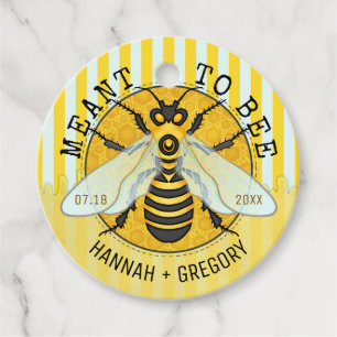 Meant to Bee Honeybee Möhippa honey Burk Gåvor Etiketter