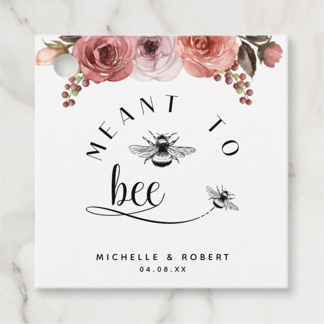 Meant to Bee, Ro Guld  Blommigten Gåvor Etiketter (Framsida)