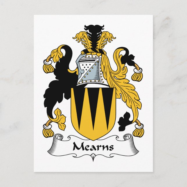 Mearns Family Crest Vykort (Framsida)