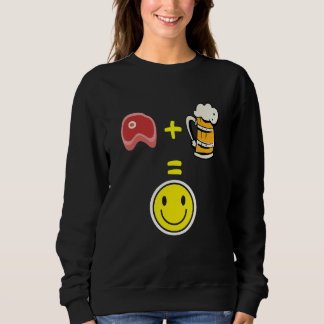Meat and beer makes me happy meat t shirt