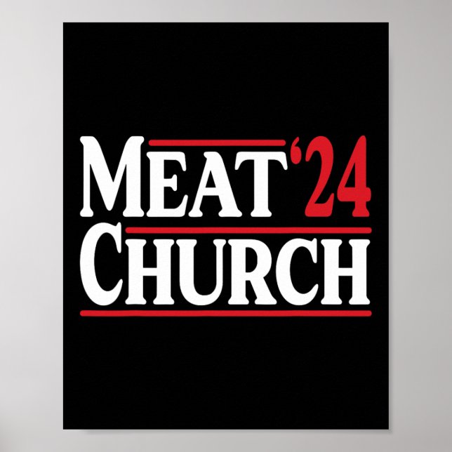 Meat Church 24 Bbq  Poster (Framsidan)