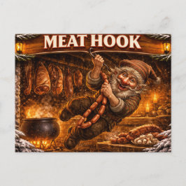 Meat Hook Icelandic Yule Lad Vykort