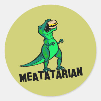 Meatariska Runt Klistermärke