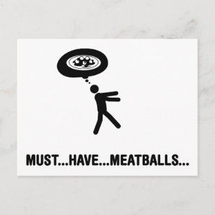 Meatball Älskare Vykort
