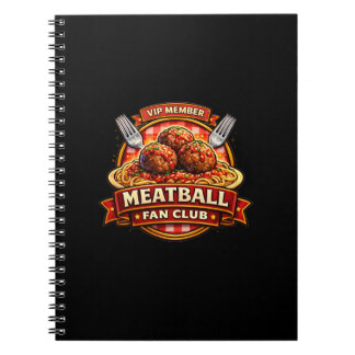 Meatball Fan Club VIP Member – Retro Italian Food  Anteckningsbok