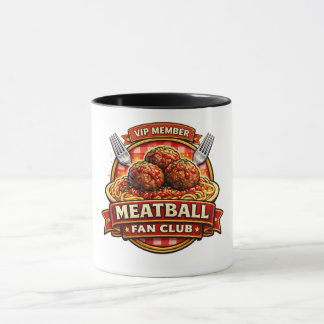 Meatball Fan Club VIP Member – Retro Italian Food  Mugg