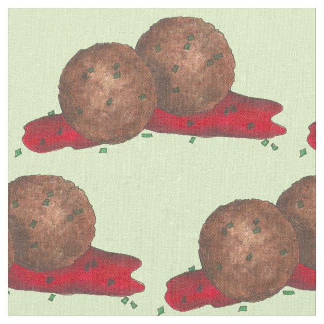 Meatball Marinara Italiana Food Foodie Kött Bollar Tyg (Närbild)