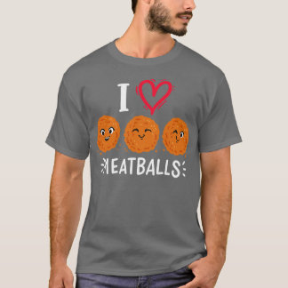 Meatball Meatball Älskare Kawaii T Shirt