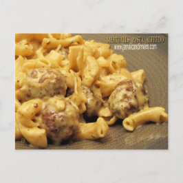 Meatball Pasta Alfredo Vykort