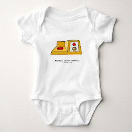 Meatball-skjutreglage för bodykostymen baby t shirt