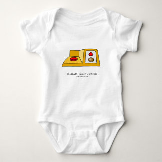 Meatball-skjutreglage för bodykostymen baby t shirt