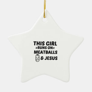 MEATBALLER OCH JESUS JULGRANSPRYDNAD KERAMIK