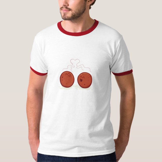 Meatballkompisskjorta för Dudes Tee Shirt (Framsida)