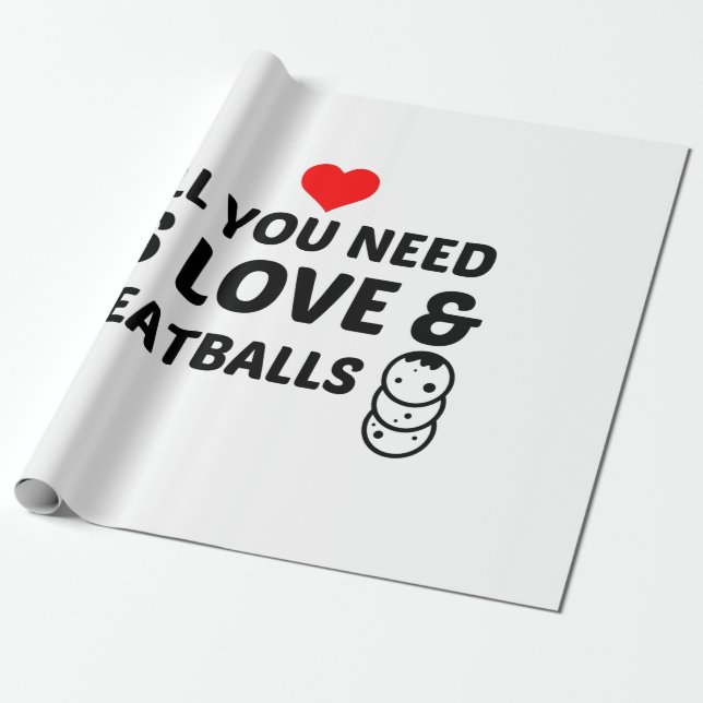 MEATBALLS AND LOVE PRESENTPAPPER (Utrullad)