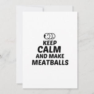 MEATBALLS LUGN OCH AV BEHÅLLA TACK KORT