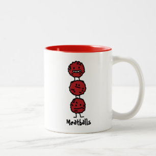 MeatballsMeatball som överst staplas av varje Två-Tonad Mugg