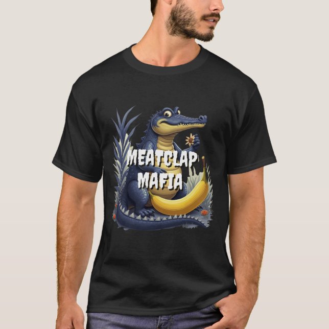 Meatclap Mafia alligator skjorta T Shirt (Framsida)