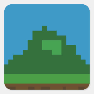 Meateor Foliage Sticker Fyrkantigt Klistermärke