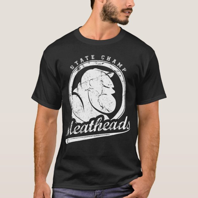 Meatheads utslagsplats, version 1 (den mörka tee shirt (Framsida)