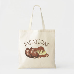 Meatloaf Kött Loaf Potatis Mushroom Gravy Foodie Tygkasse