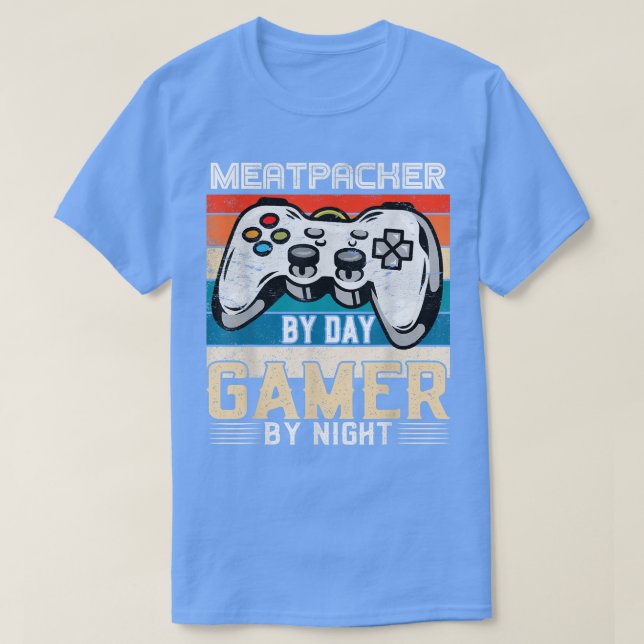 Meatpacker per dag-spelare efter kvällsspel i fläk t shirt (Design framsida)