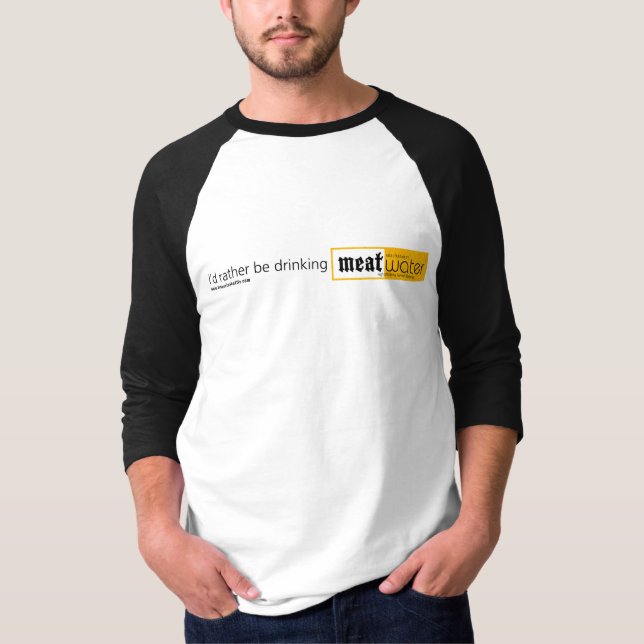 MeatWater™ 3/4 sleeveT-tröja T-shirt (Framsida)