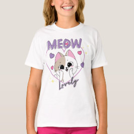 Meaw the Lovely Cat 💖🐾 T Shirt