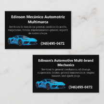 Mecánico Automotriz Spanska engelska Mechanic