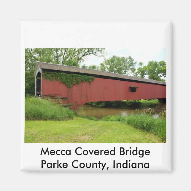 Mecca Covered Bridge Magnet (Framsidan)