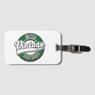 Mecca saudiarabien vintage logotyp bagagebricka