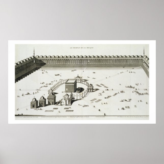 Mecca-templet (engrave) poster (Framsidan)