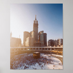 Meccas skönhet i solnedgången poster