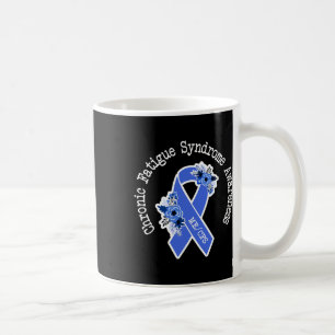Mecfs Blommigt för kronisk trötthetssyndrom Bl Kaffemugg